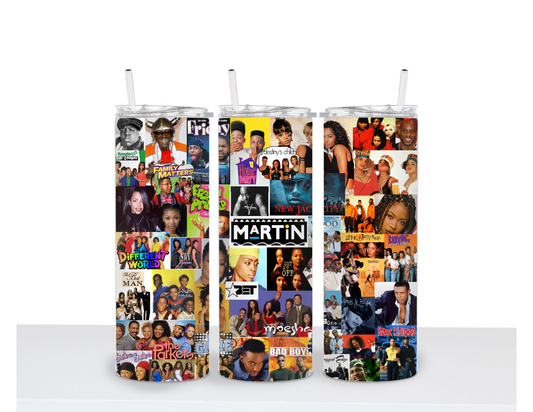 90's inspired TV Tumbler