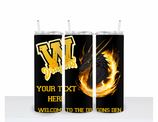 Wenonah Dragons 20oz Tumbler