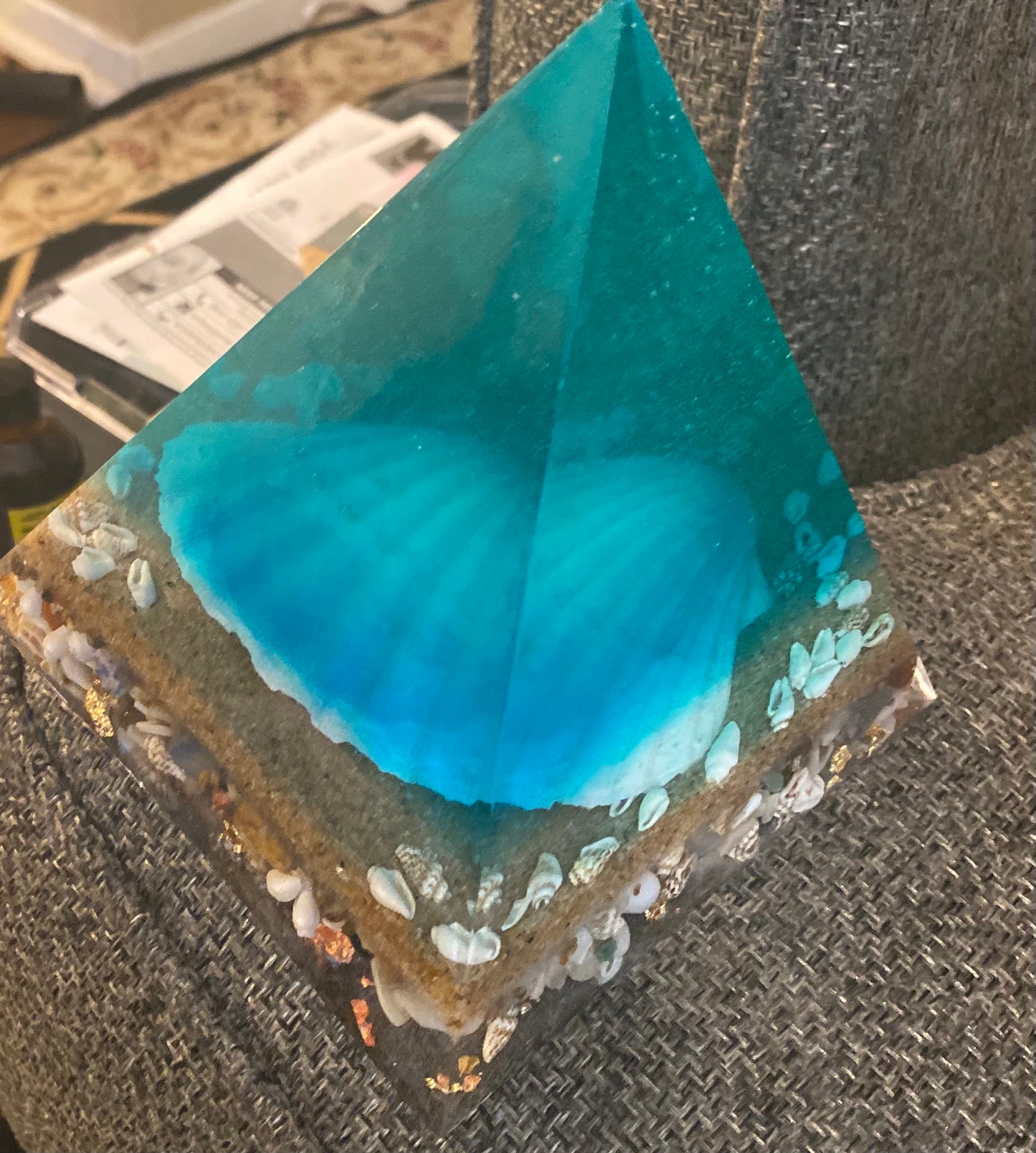 Custom Resin Pyramid (3 week processing)