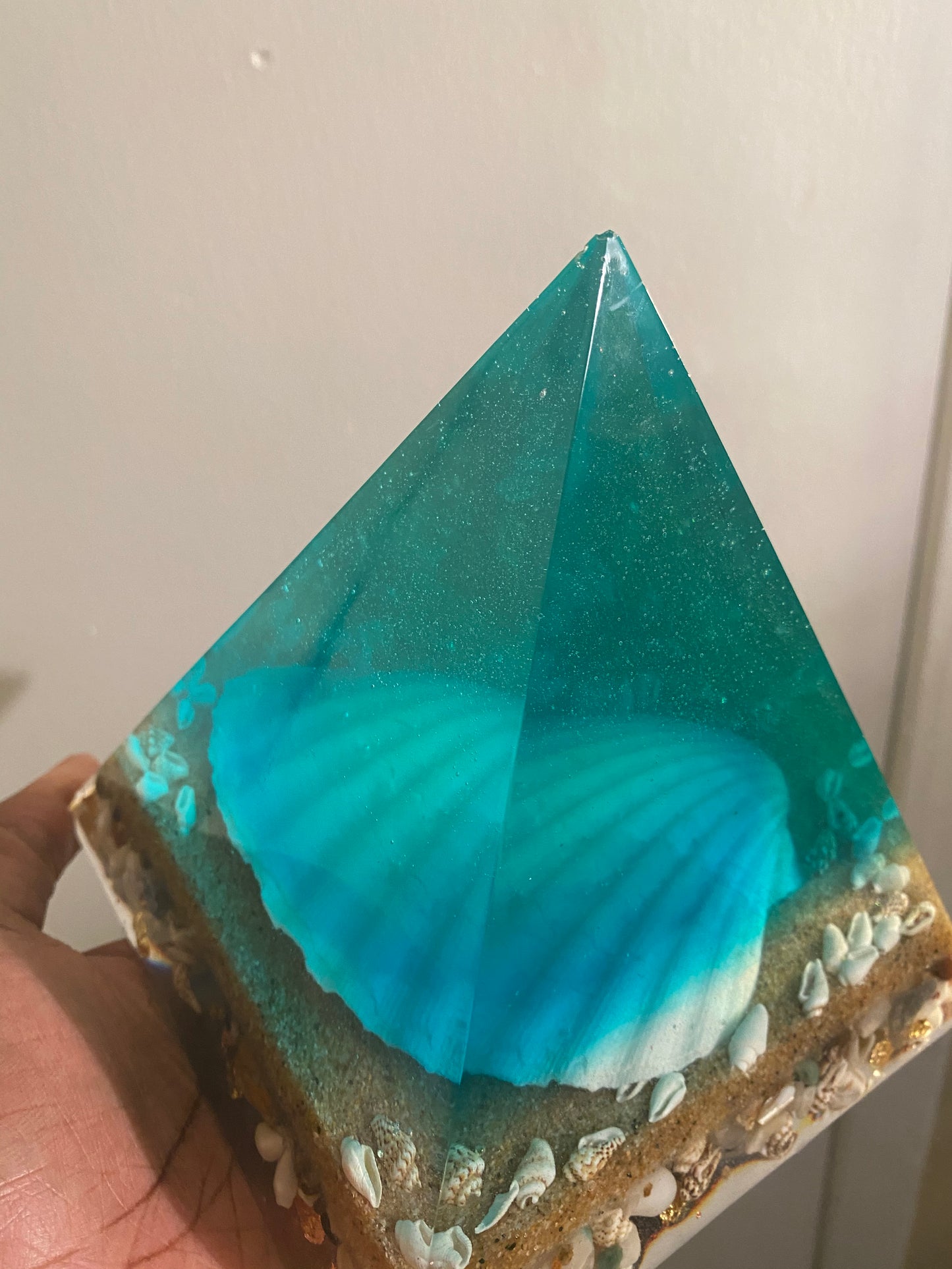 Custom Resin Pyramid (3 week processing)